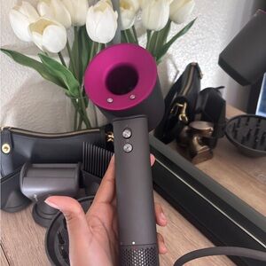 Dyson Supersonic Hair Dryer in Charcoal and Fuchsia
